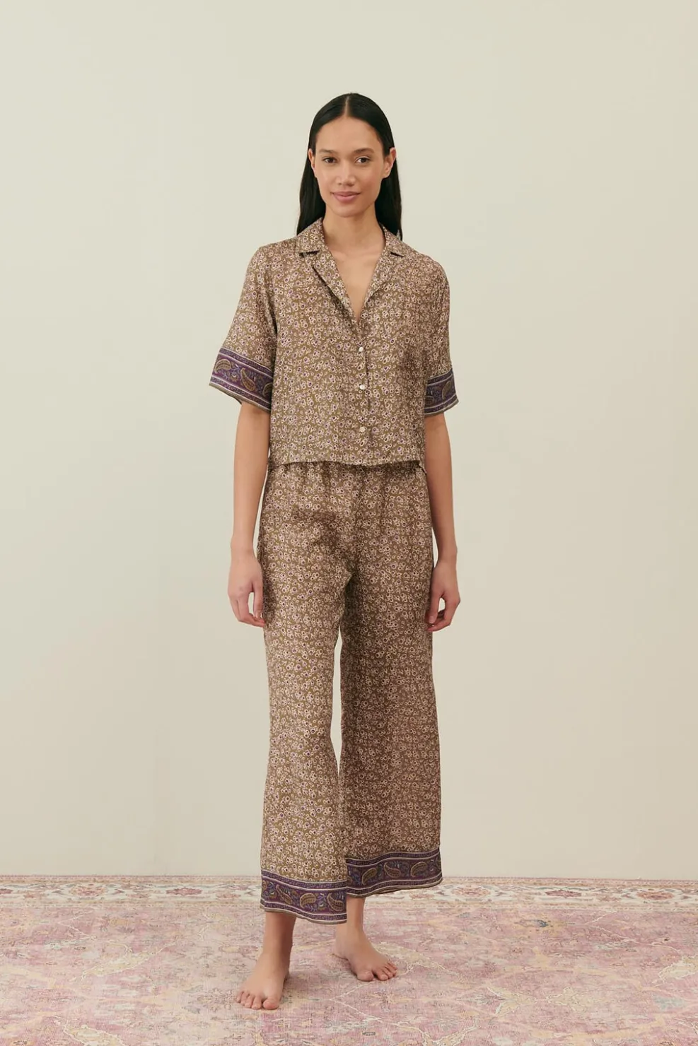 Bas De Pyjama En Soie Melycia*Louise Misha Cheap